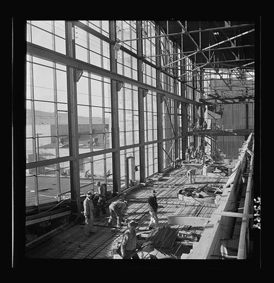 Las Vegas Nevada 1942 Basic Magnesium plant workers woodwork steel structure