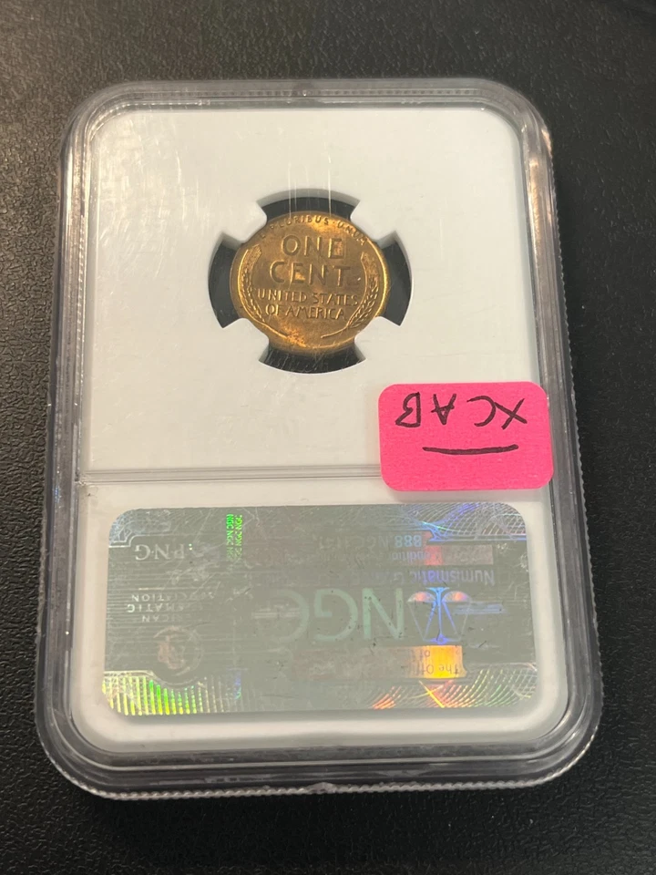 CENTAVO DE TRIGO 1920 P NGC MS-65 RB - CENTAVO DE TRIGO - SIN CIRCULAR - CERTIFICADO - 1C Foto 2 de 2