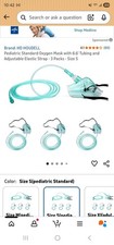 Pediatric Standard Oxygen Mask with 6.6' Tubing and Adjustable Elastic Strap ...