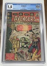 AVENGERS #1 1963 CGC 1.5 ORIGIN & 1ST APPEARANCE OF AVENGERS MEGA KEY