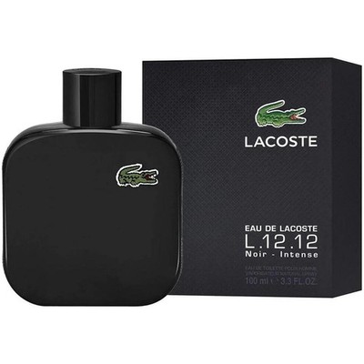Lacoste L.12.12 Noir Intense by Lacoste for Men Eau de Toilette Spray 3.3 oz