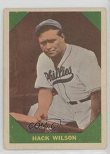 1960 Fleer Baseball Greats Hack Wilson #48 HOF z6d