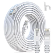 30FT - Cat 6 Shielded Ethernet Cable 30ft, 23 AWG Patch Cable, High Speed RJ45
