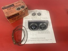 Riverside Gauge Instrument Panel Amp Oil Vintage 60s New In Box Nos
