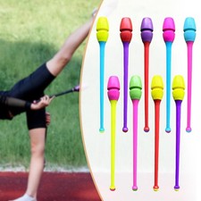 2 Pieces Gymnastics Sticks Clubs Fitness Props Exercise Artistic 35cm Length for