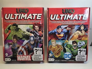 UNO Ultimate Marvel Core AND UNO Ultimate DC Core w/ Marvel Foil Cards