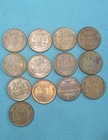Lincoln Cent Errors Die Chips & Clog. All 1950’s Lot 13 Old Private Collection — photo 2