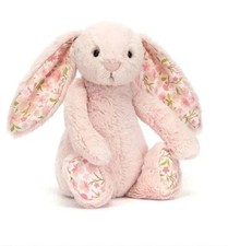 NEW Jellycat Authentic Medium Blossom Blush Bunny 'Cherry' Plush With Dust Bag