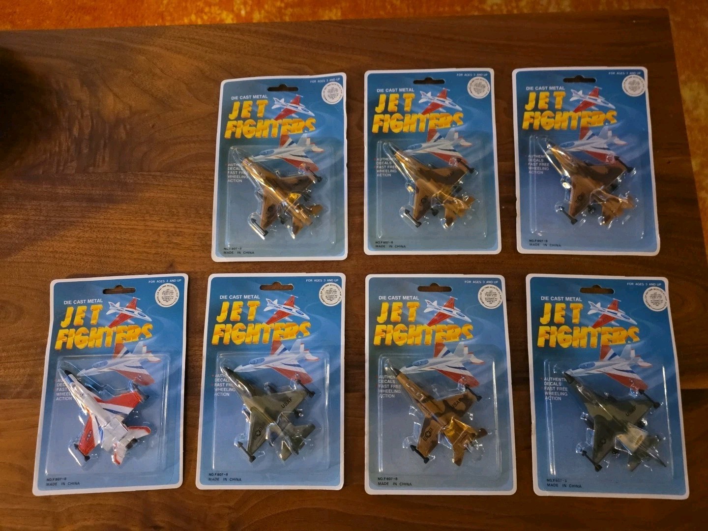 Vintage Jet Fighters Die-Cast Airplanes Lot