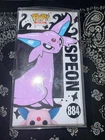 Funko Pop! Vinyl: Espeon #884 Pokemon Figure Custom Art Marker 1/1 Unique Design