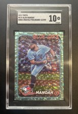 2024 Topps Alek Manoah Aqua Crackle Foilboard /399 SGC 10 Gem Mint Blue Jays