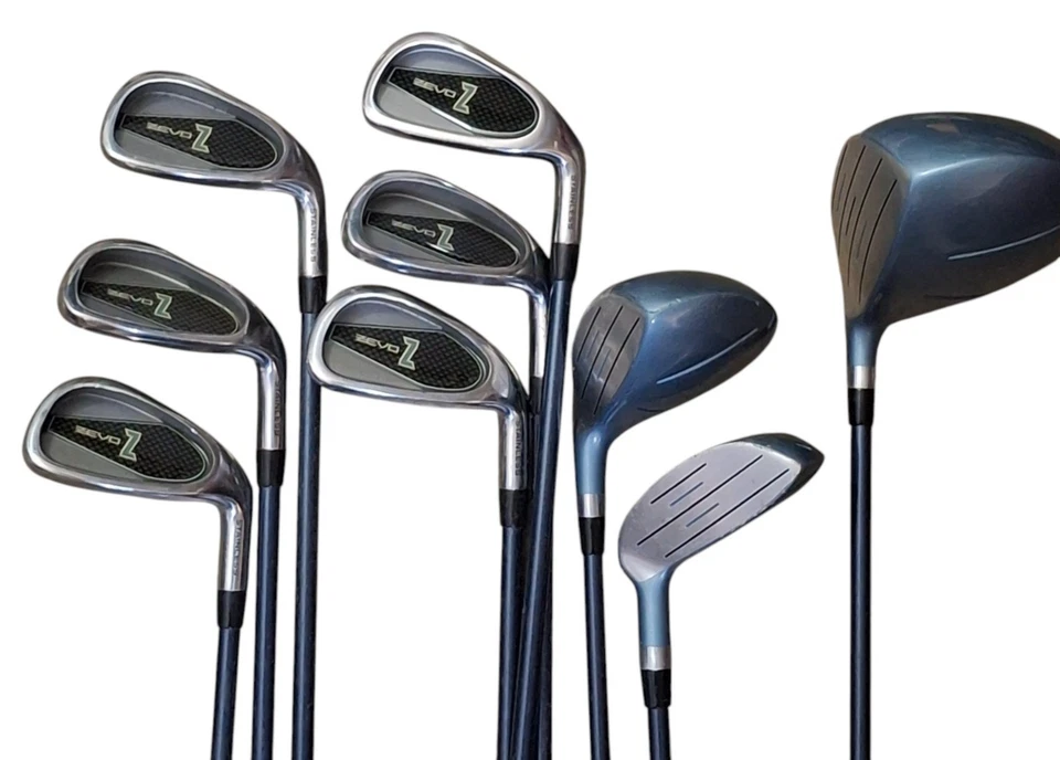 Juego de palos de golf Zevo Z driver, 3 madera, 4 híbridos, 6-SW hierros grafito 9 palos - diestro Foto 3 de 4