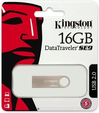 Image of Genuine Kingston DataTraveler SE9 16GB USB 2.0 Memory Stick Flash Pen Drive