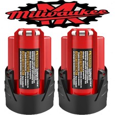 2 Pack 12V 3.0Ah for Milwaukee M-12 Lithium-ion Battery 48-11-2425 48-11-2420