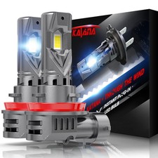 Upgraded H11 Light Bulbs, 18000LM 6500K Xenon White Super Bright Mini Size wi...