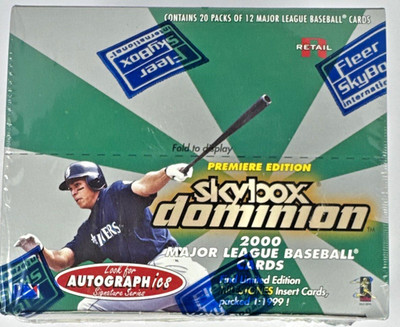 Fleer 2000 SkyBox Dominion Premiere Edition MLB Baseball Factory Sealed Box VTG