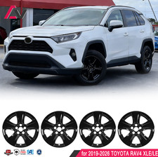 4pcs 17 Alloy Wheel Hubcaps For 2019-2026 Toyota Rav4 Xlele Black Lacquer 4pcs 17 Alloy Wheel Hubcaps For 2019-2026 Toyota Rav4 Xlele Black Lacquer