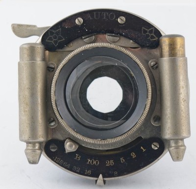 ~1900 BAUSCH & LOMB 4 x 5 Planatograph f=6''  Lens in AUTO Shutter