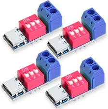 USB-C PD Trigger Board Module PD/QC Decoy Fast Charge USB Type-C to 12V High Spe