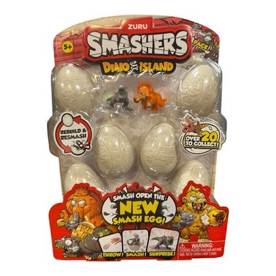 Zuru Smashers Dino Island Dinosaur Smash Eggs 8 Pack mini figure Mystery egg NEW