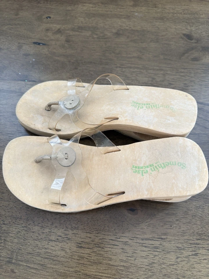 Sandalias de plataforma Skechers Something Else gruesas retro vintage talla 7 Foto 4 de 4