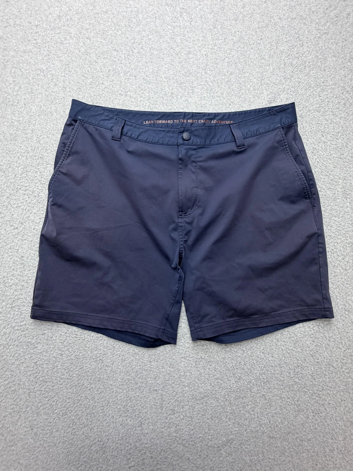 Rhone Shorts Mens 36 Blue Chino 7 Inseam Lightweight Quick Dry Casual Summer