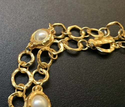 Karine Sultan Luminous Pearl Station Necklace - Picture 7 of 9