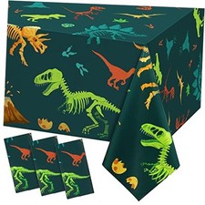 Pieces Dinosaur Plastic Party Tablecloth Dinosaur Birthday Table Cover 3