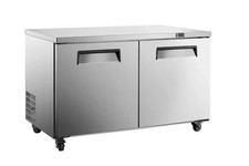 Commercial Three-Door Undercounter Worktop Refrigerator TUC-48R - 13 Cu. Ft., Al