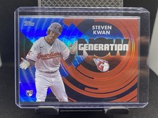 2022 Topps Update - Steven Kwan Generation Now Blue Parallel (RC) #GN-68