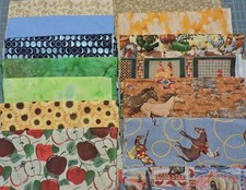 14 - 100 Cotton 1/2 Yard Pieces -Total 7 Yards Various Colors and Prints C