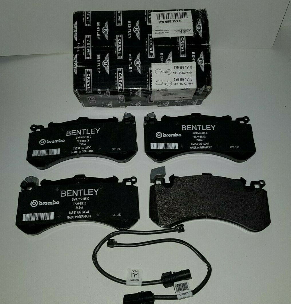 🚚Bentley Mulsanne Front & Rear Brake Pads & Sensors