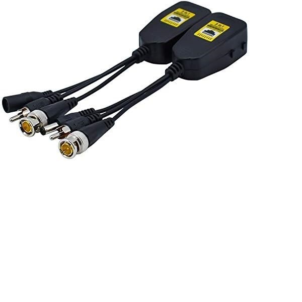 5 pairs BNC Video Power Audio Balun Transceiver Transmitter Via UTP RJ45 Cable 