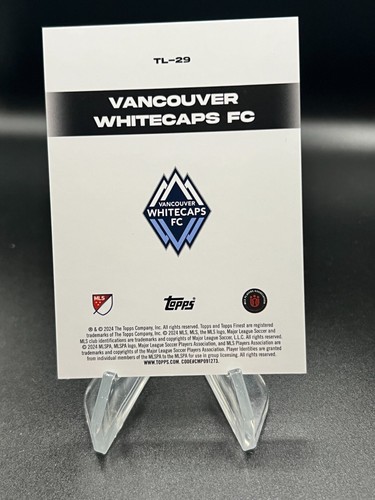 Vancouver Whitecaps FC 2024 Topps Finest MLS Team Logo TL-29 - Picture 2 of 2