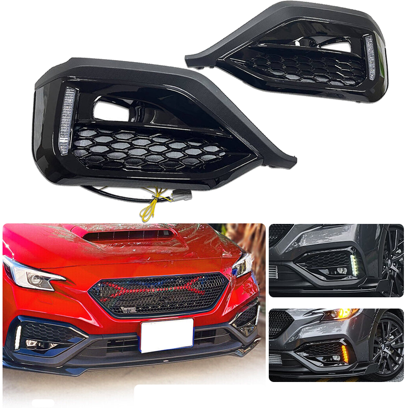 Wen QI LED Fog Bezel Light & Grille Set For 2022-2023 Subaru WRX – Switchback DRL/Turn Signal