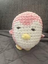 Pink Penguin Crocheted amigurumi Toy