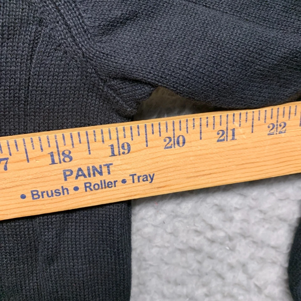 Club Room Sweater Mens S Small Black Ribbed V NeckLong Sleeve - Image 4 of 4