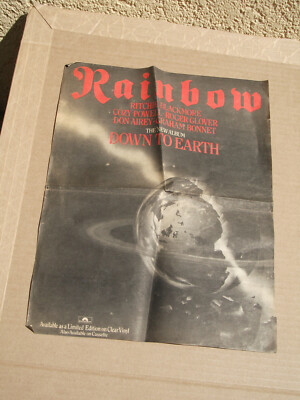 Ritchie Blackmore Rainbow Down to Earth Picture Poster Roger Glover Cozy Powell