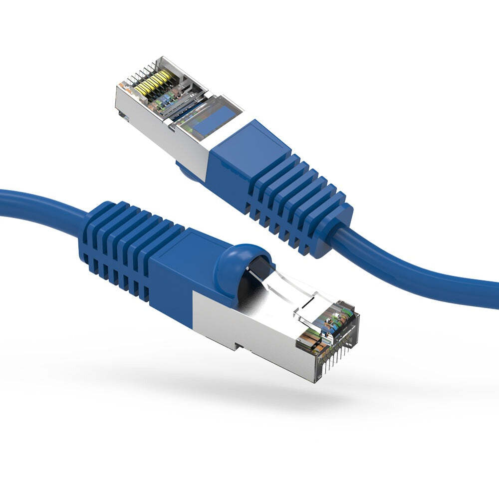 4Ft CAT6 Shielded (SSTP) Ethernet Network Booted Cable Blue