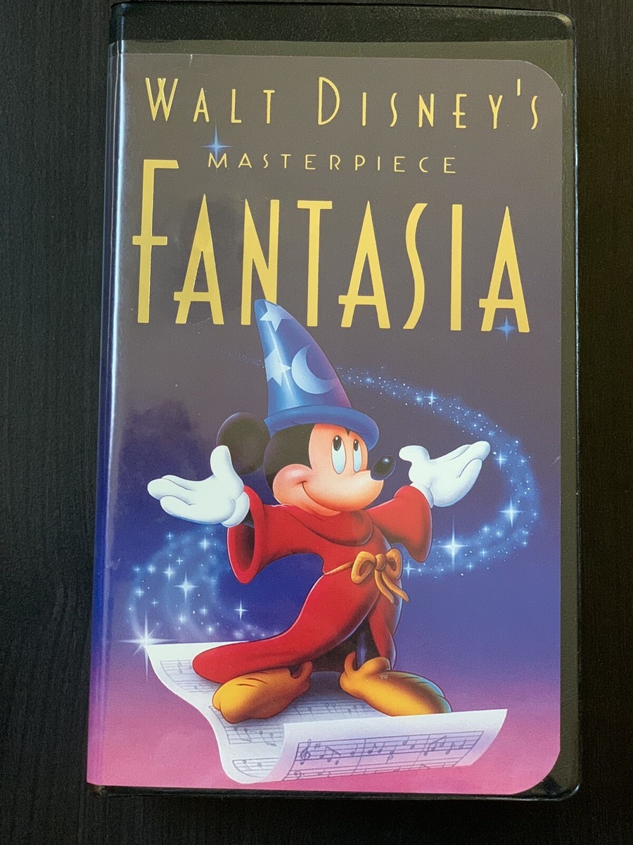 Exceptionally Rare Walt Disney's Fantasia (VHS, 1991) Black