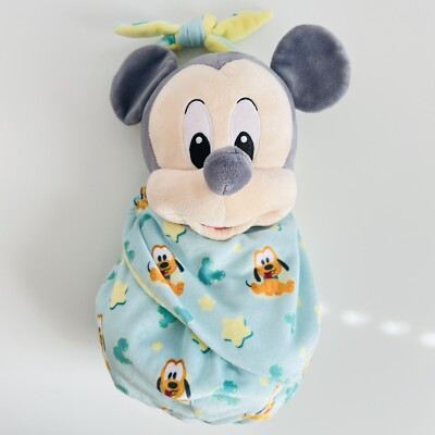 Disney Store Baby Babys Mickey Mouse Pluto Decke/Tausch Stofftier Plüsch Land