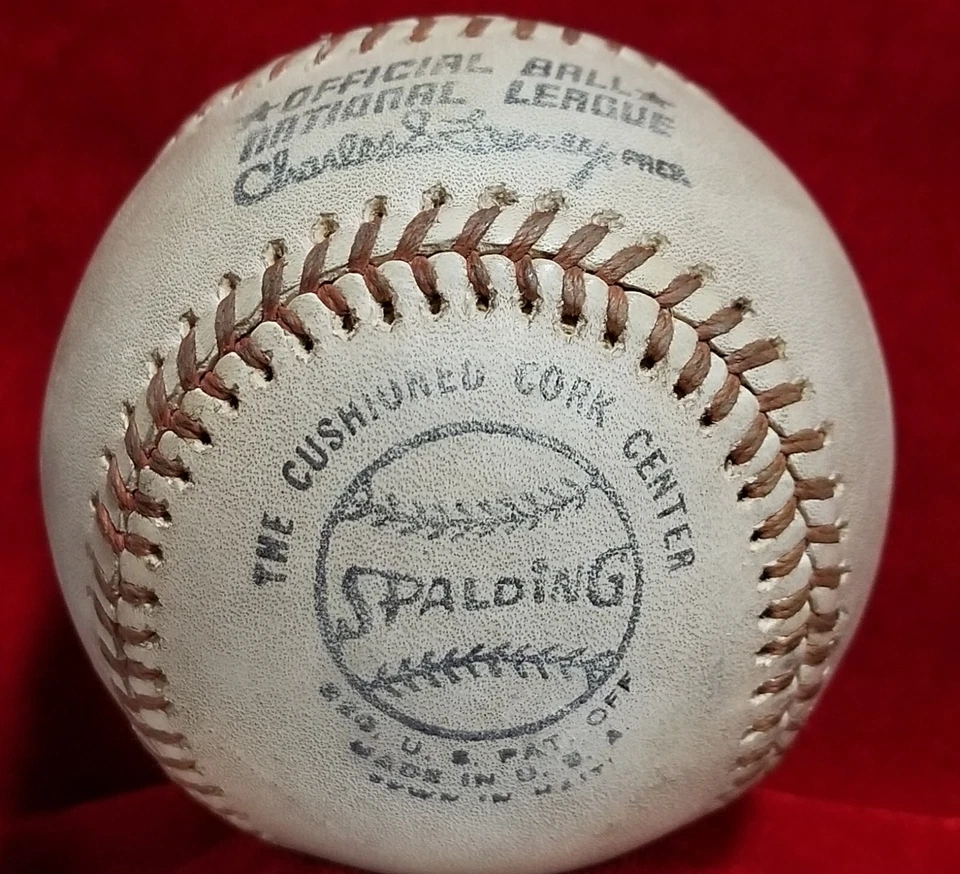 1974-76 FRANK ROBINSON Signed ONL Game Ball Angels Indians Team HOF Auto 70s vtg - Image 2 of 4