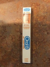 Vintage 1980s Oral-B 20 CHILD 3 ROW Toothbrush NIB Clear Round soft Bristles