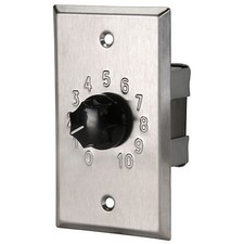 Quam QC10 20W 25/70V Stainless Steel Attenuator Embossed