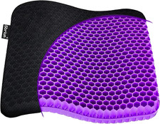 Gel Seat Cushion Double Thick Egg Cushion with Cover for Office Car Back Pain
