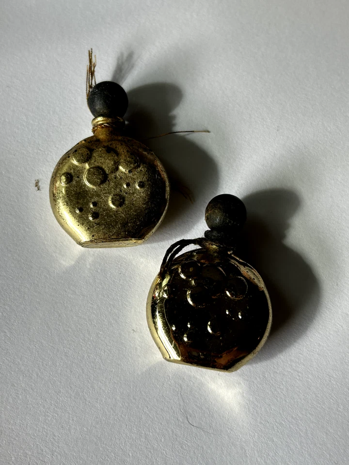 Botella miniatura súper rara 2 cubiertas de oro de 4 ml de perfume BOB MACKIE PERFUME PURO PERFUME Foto 2 de 4