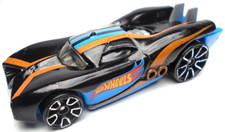2015 HOT WHEELS PROTOTYPE H-24 BLACK 1:64 DIECAST 2 7/8" CAR WITH ORANGE & BLUE