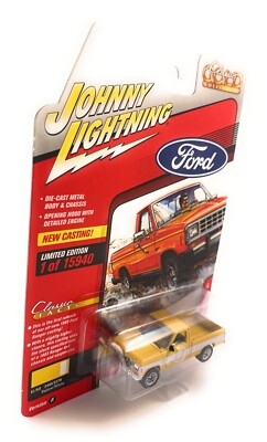 Johnny Lightning 1:64 1983 Ford Ranger in Yellow w/ White Two-tone