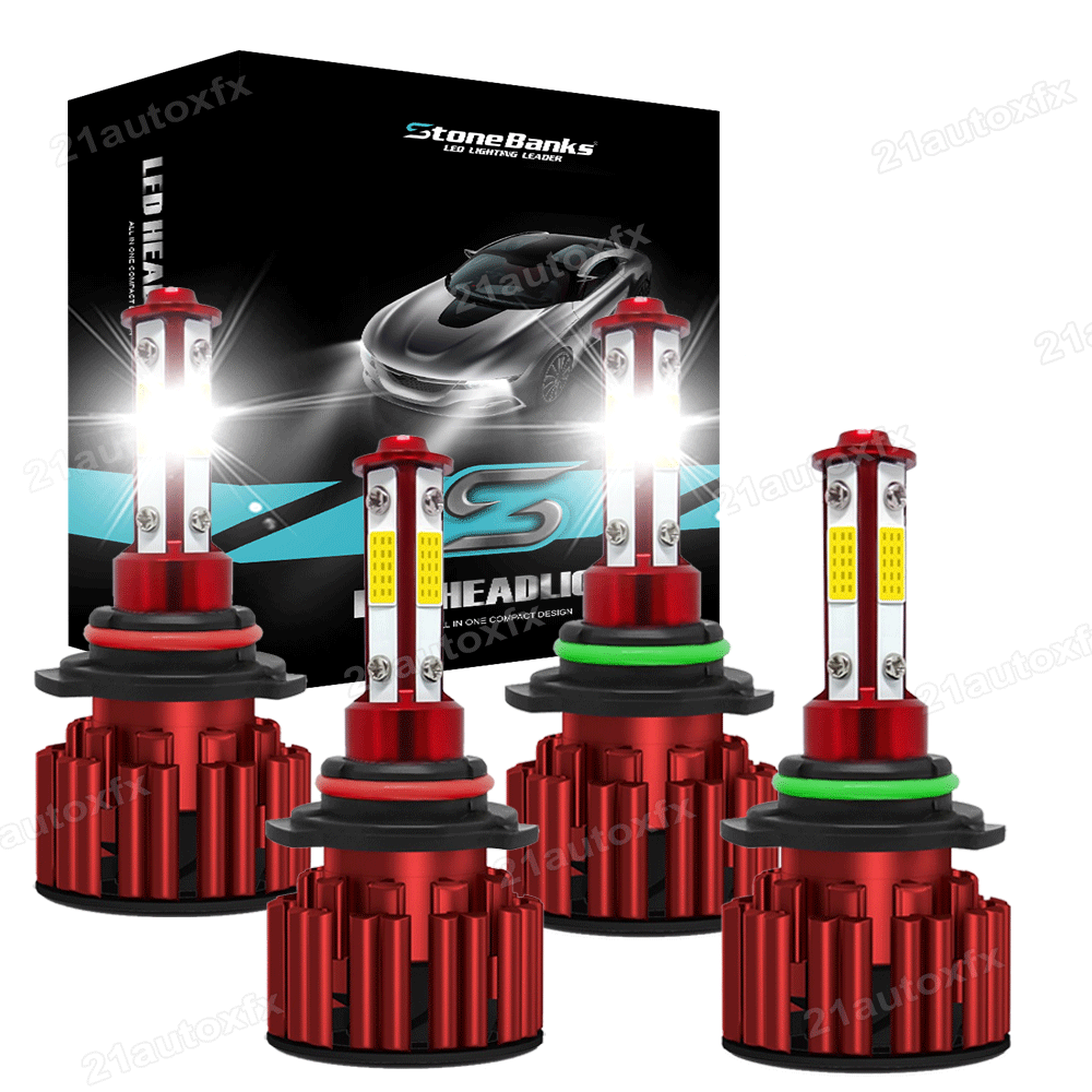 For Chevy Silverado 1500 1999-2006 LED Headlight 9005 9006 Hi-Low Beam 4x White