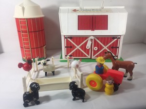 vintage fisher price barn and silo